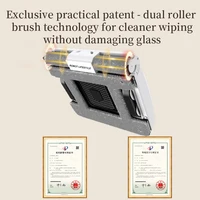 2024 Window Cleaning Robot Cleaner Dural Roller, Spot Clean, 30ML Water Tank Two sides 3 Holes Automatic Spary, Tuya App Control 1