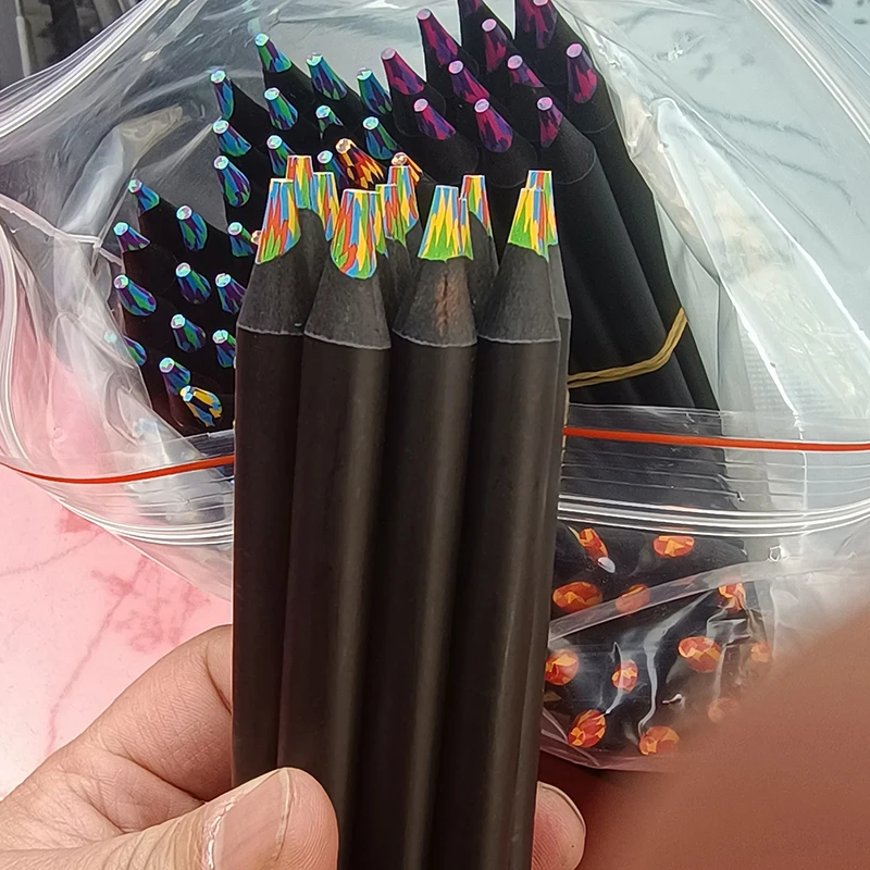4/7/8/12 Colors Gradient Rainbow Pencils Jumbo-Colored Pencils Multicolored For Art Drawing Coloring Sketching colored pencils 1pcs