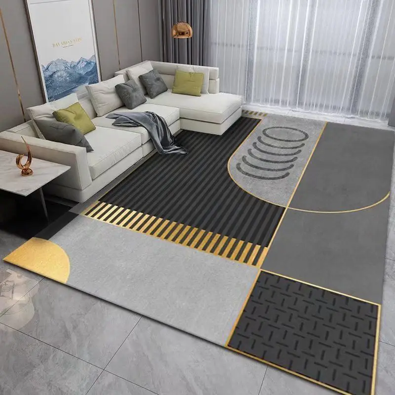 

Modern Fluffy Thickened Living Room Carpet Decoration Home Sofa Lounge Rugs Bedroom Decor Bedside Simple Anti-skid Floor Mat