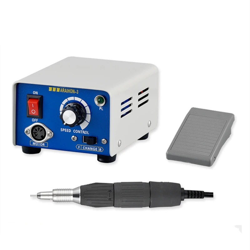 

65W Strong Marathon N3 Control Box 35000RPM DC 30V H37L1 Micromotor Handpiece Electric Nail Equipment Nail Polishing Machine