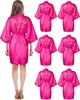 6 pièces Robes d'escouade d'anniversaire pour femmes fête d'anniversaire reine Spa peignoir Kimono Spa Robe pyjama Robes de fête Robe soyeuse