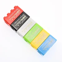5/50pcs Cartoon Plastic Building Blocks Pencil Sharpener for Children Office School Supplies Student Stationery Random Selection 4