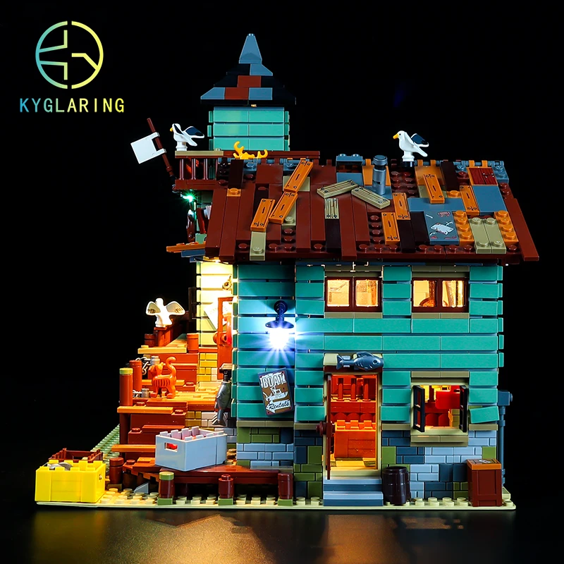 Kyglaring Led Light Up Kit For Lego Old Fishing Store Model