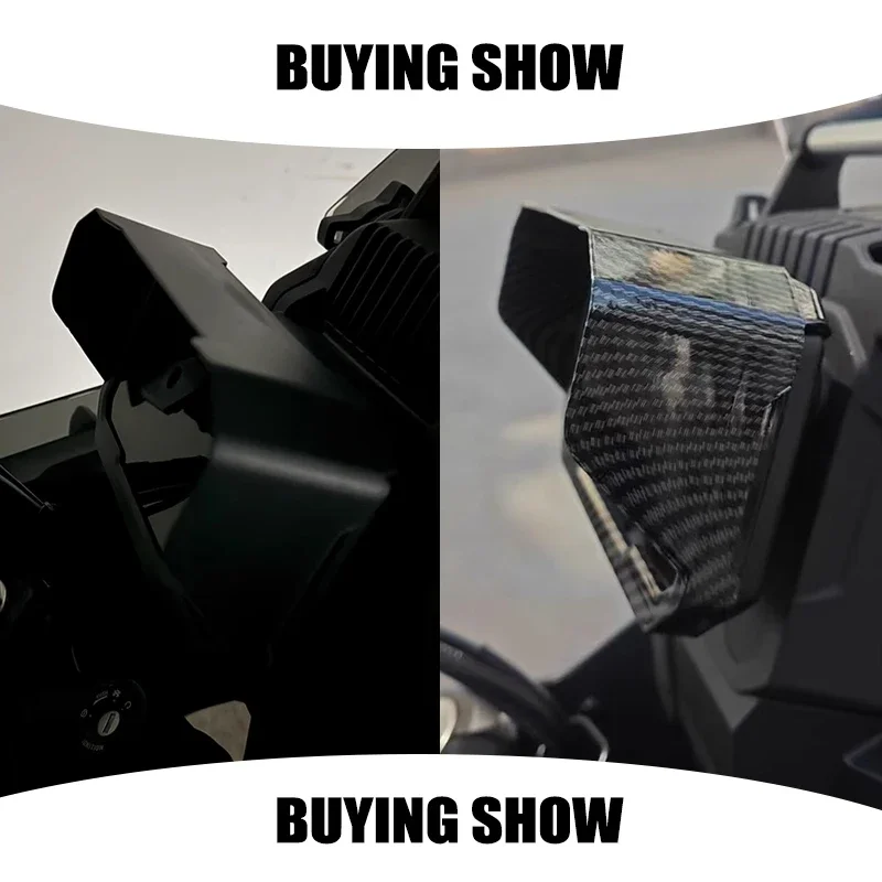 Carbon Motorcycle Sun Visor & Dashboard Screen Protector