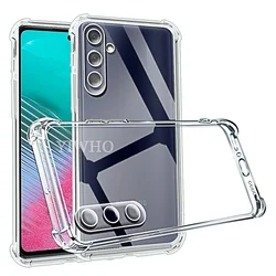 Transparent Clear Shockproof Silicone Phone Case - Soft TPU Back Cover for Samsung M23 5G