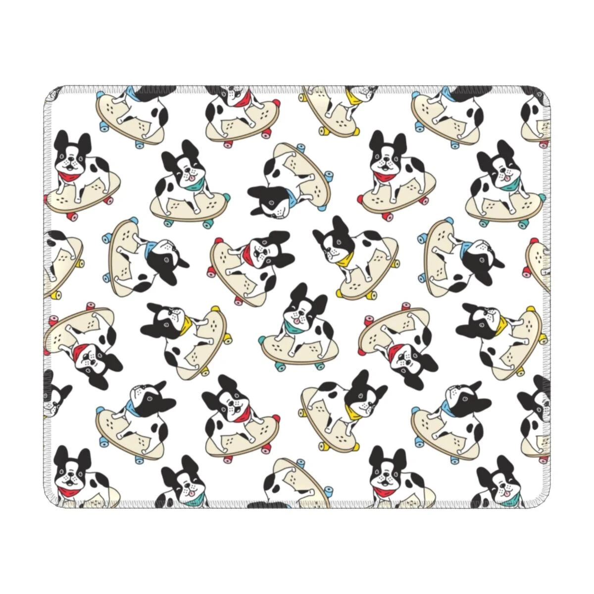 Bulldog Francés Blanco Alfombra Ratón Ordenador PC