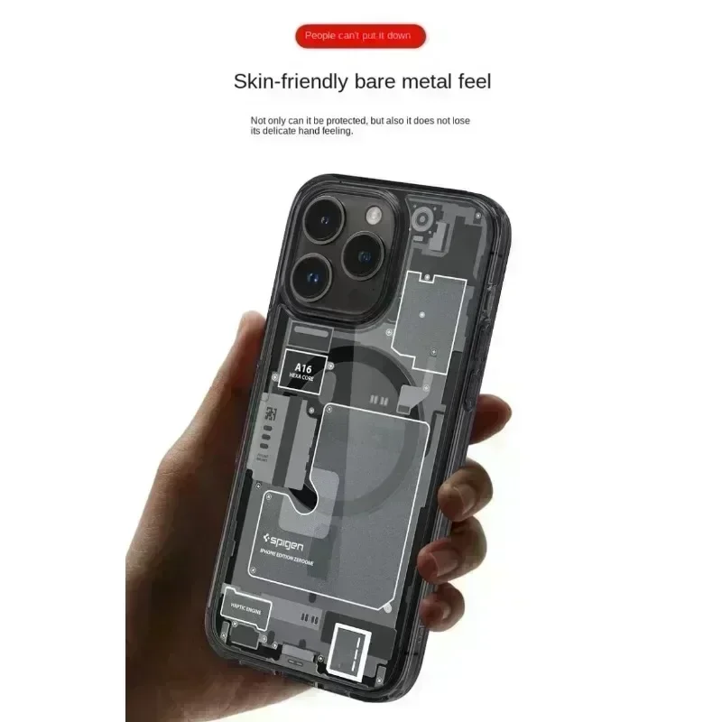 SGP ׳ƽ Ʈ ޴ ̽,  15Pro Max 15Plus14pro 13pro 12 Magsafe   νƮ ȸ  Ŀ