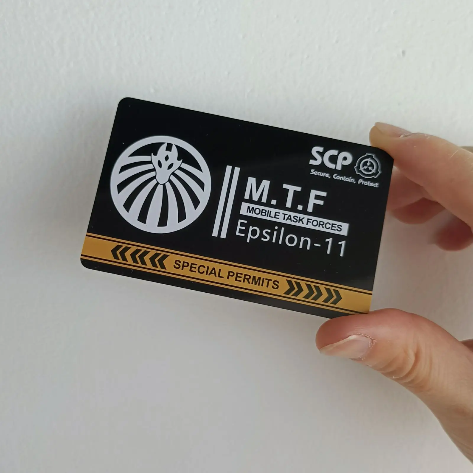 SCP foundation GUARD secret PVC hardcard Special Logo Cosplay Access Grade  Card scp-001 - AliExpress