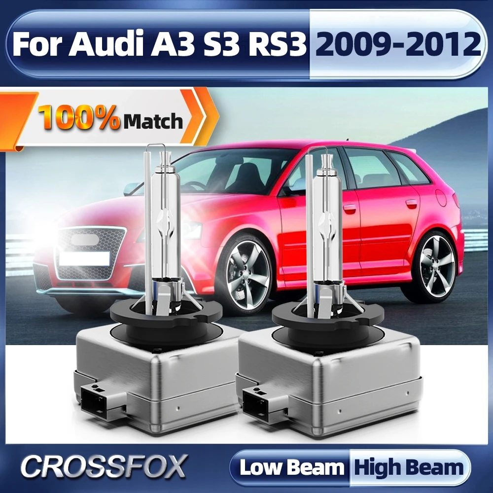 

2Pcs Xenon 35W 12V Car Headlight Bulbs HID Car Light Kit D3S CSP Chips Auto Lamps For Audi A3 S3 RS3 2009 2010 2011 2012