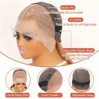 Perruque 27 Blond Miel 13x6 Cheveux Humains Bouclés Pré-Pluckée avec Baby Hair pour Femmes Noires Perruques Vietnamiennes Originales 32 36 Pouces Densité 250 8