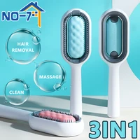 3-in-1 Cat Brush Long Hair Remover Brush for Dog Cat Silicone Pet Grooming Comb with Wipe and Water Tank Pet Product Accessories 1