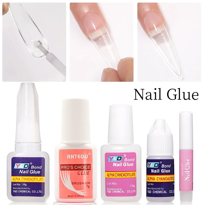 Acrylic Nail Tips Glue Fast-Dry Professional Nail Decoration Super Adhesive False Tips Gel for Extension Manicure