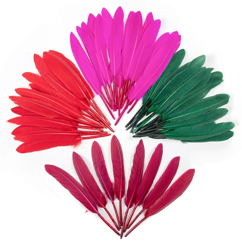 

100PCS Natural Goose Feathers 10-15CM Fluffy Feather Crafts Wedding Carnival Decoration Jewelry Handicraft Accessories Plumes