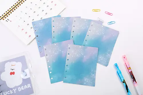 A7 Widening Double Button Transparent PVC Soft Cover Binder Cover Journal Sketchbook Accessories Diary Office Supplies - Image 7