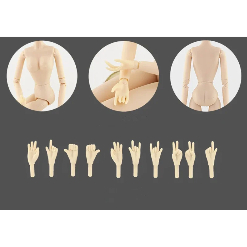 28cm Heigh Joint Body for 30cm Doll 28 Joints Moveable Female Body Girl Toys for Children 4