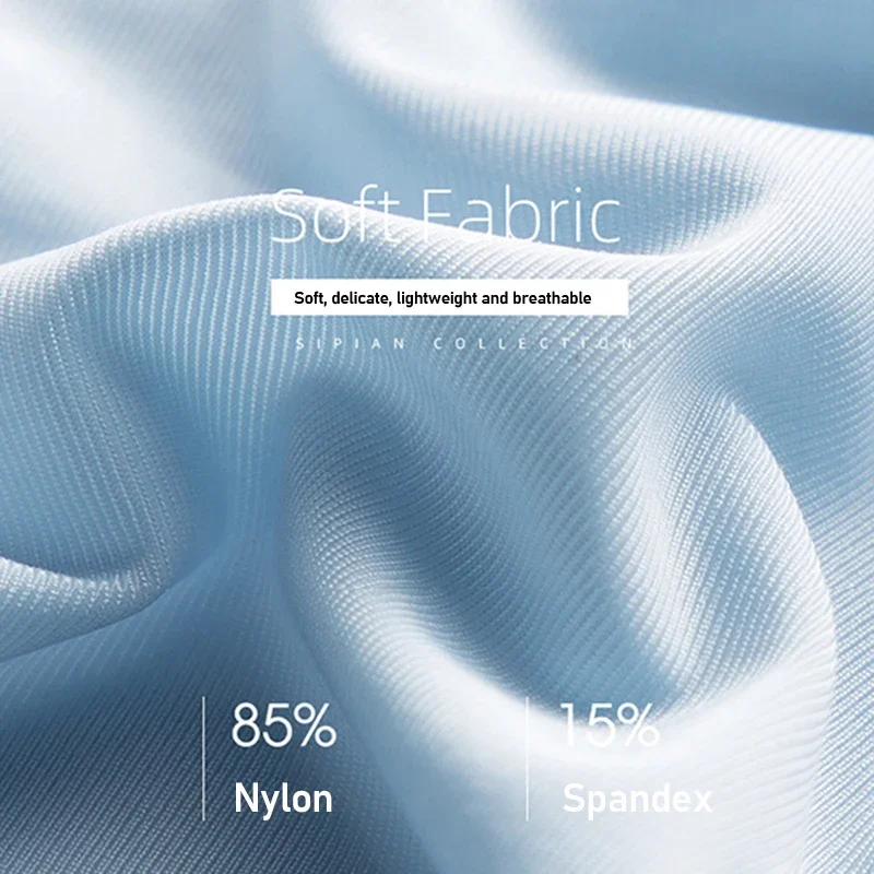 10 Pcs/Lot Men's Summer Ice Silk Boxers Briefs Seamless Underwear Lingerie Underpants Shorts Ultra-thin Breathable Sexy Panties