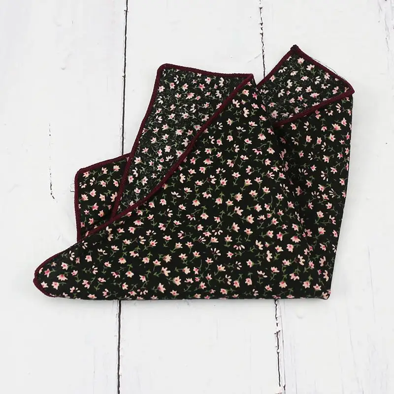 Pocket Square Cotton Cashew Leopard Print Handkerchief Scarf Suit Dress Chest Hanky Business Suit Accessories pocket square mini handkerchief
