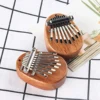 8 Key Mini Wooden Kalimba High Quality Exquisite Finger Thumb Piano Marimba Musical Good Accessory Pendant Gift 6