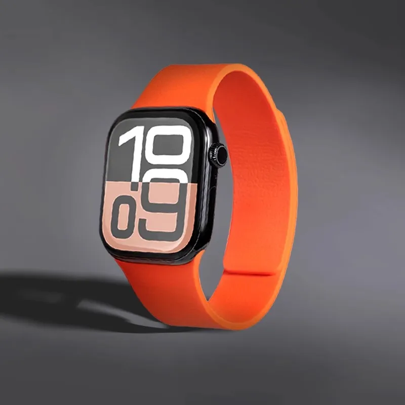 Enhanced Magnetic Silicone Band for Smartwatches - Durable, Stylish, and Comfortable Bracelet Strap