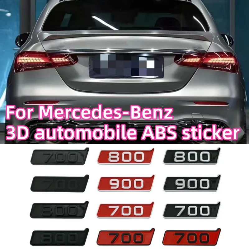 

3D car sticker 700 800 900 letter ABS logo badge is suitable for Mercedes-Benz G500 350 Brabus 700 800 900 body trunk fittings.