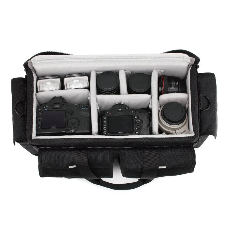 DC4323 카메라 가방 대용량 Slr 어깨 가방 전문 사진 압력 방지 사진 핸드백 6pcs 파티션