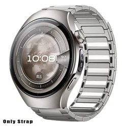 Premium Stainless Steel Magnetic Bracelet - Luxury Metal Strap for Watch 5 46mm (Titanium)