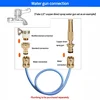 Brass Hose Quick Connector Water Gun Water Stop Nozzle Pipe Connection 1/2" 3/4“ 1" Irrigation Coupling Adapter Copper Hose 5