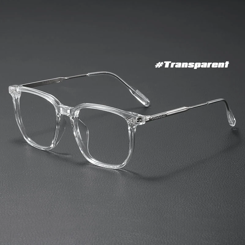 Fashionable Anti Blue Light Square Eyeglasses - Unisex Business Optical Eyewear with Large Frame