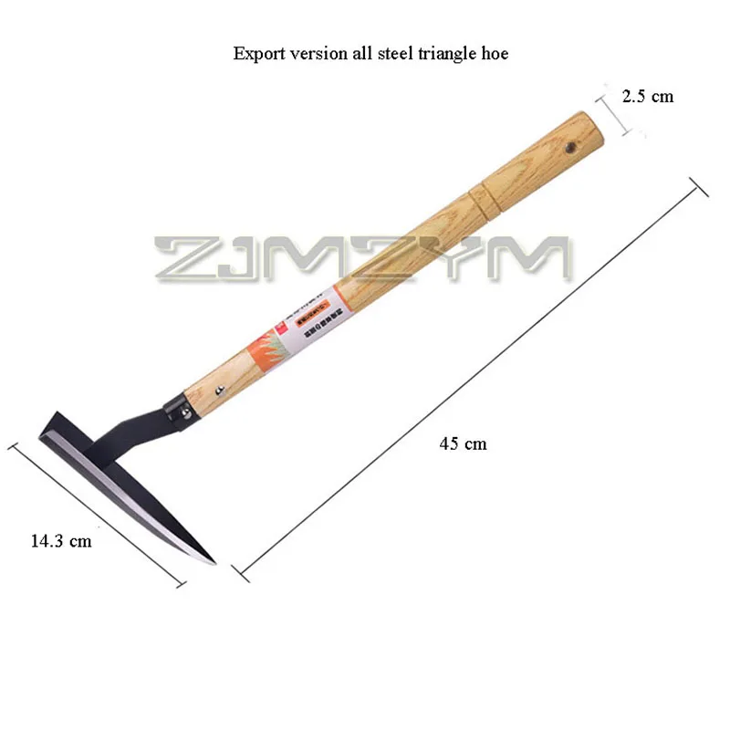 Small Triangular Hoe Durable Multifunctional Manganese Steel Garden Hoe With Comfortable Hand For Dig Fertilize Plant Or Weed 4
