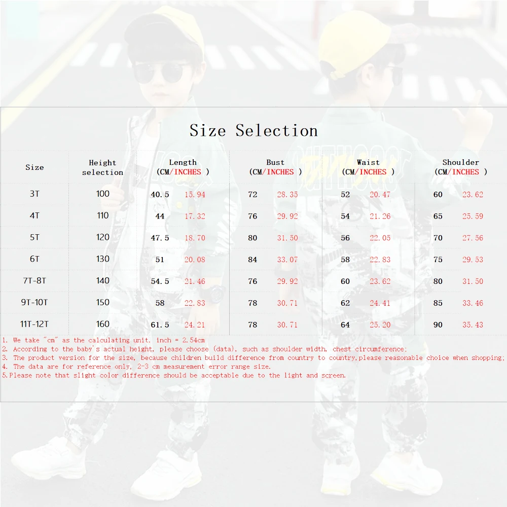 Kids Clothes Boys Camouflage Suit Spring Autumn Baseball Two Piece Set Summer Camp