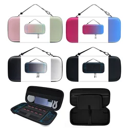 Portable Lightweight Hard Shell Travel Case for Console & Accessories (Red  Blue)