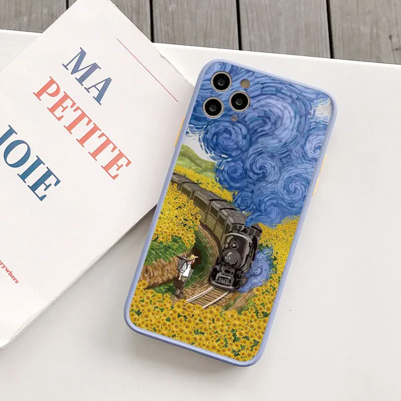 Kunstvolle Van Gogh Ölgemälde Handyhülle für iPhone 16 15 14 Plus X XR XS 17 Pro Max 14 11 12 13 Pro Max Mini Stoßfeste Rückseite – Detail 11