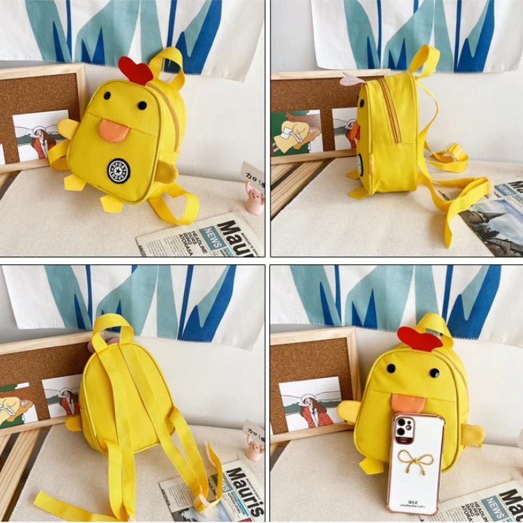 Girls Boys Cute Backpack 2022 New Popular Duck Children Kindergarten Baby Backpack