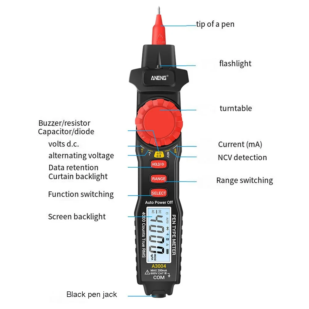 Рисунок 2 - Цифровой мультиметр A3004 в виде ручки