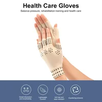 1Pair Magnetic Anti Arthritis Gloves Men Women Compression Therapy Gloves Rheumatoid Hand Pain Relief Wrist Brace Massage Gloves 1