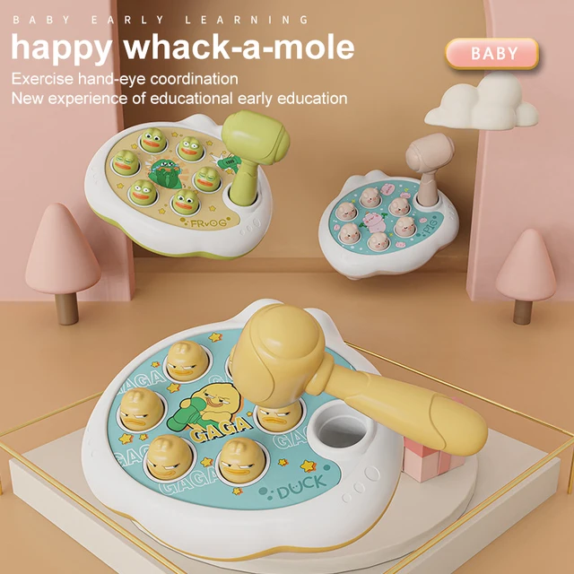 Baby Whack-a-mole Toys Montessori Kids Early Educational Puzzle Toy for Toddler Boy Girl Interactive Hamster Pounding Game Gift 2