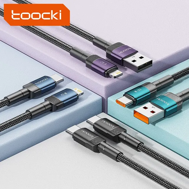 توكي يو إس بي نوع سي كابل شحن سريع يو إس بي سي سلك شاحن لفون 15 14 13 12 11 وهواوي P40 P30 Realme Oppo Oneplus 1m 2m