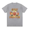 Gyat Hunter Funny Meme T-shirt Women's Fashion Retro Short sleeved T-shirt Casual Loose Large T-shirt Street Clothing 5