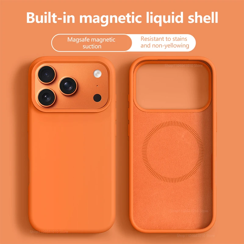 ตัวเลือกสินค้า เคสซิลิโคนแม่เหล็กกันกระแทก iPhone 17/16 Pro Max