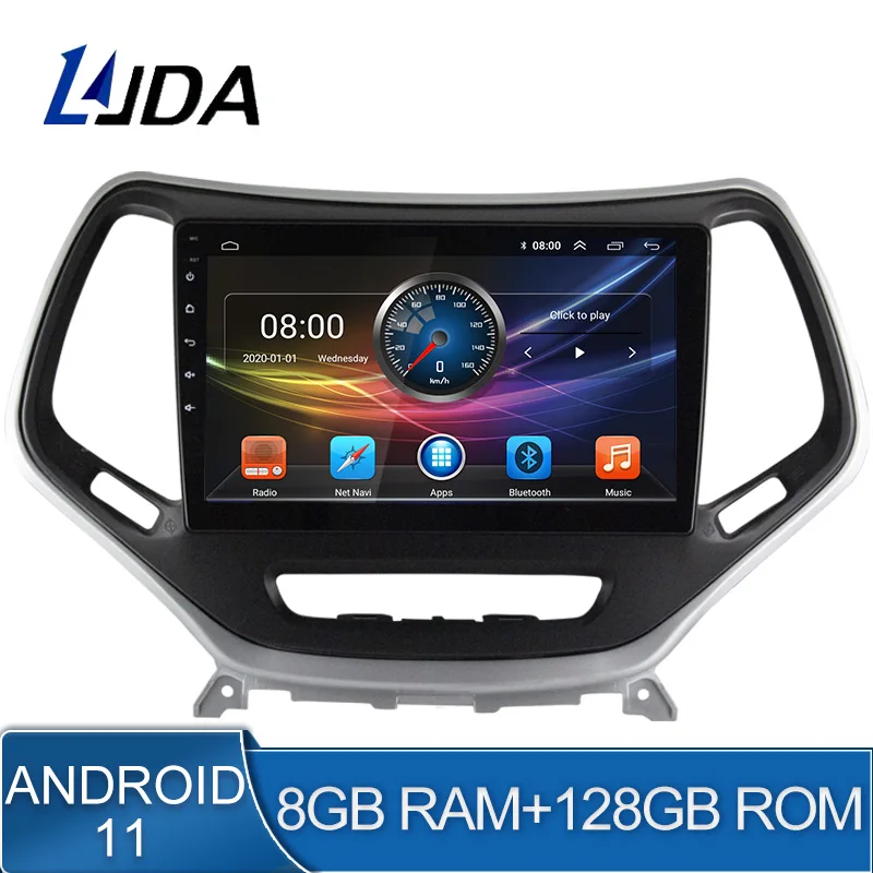 8g+128g Android 11 Car Multimedia Player For Jeep Cherokee 5 Kl 2014
