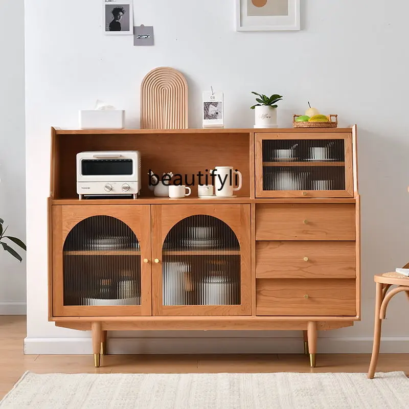 

Solid Wood Sideboard Tea Cabinet Multi-Function Storage Cabinet Locker