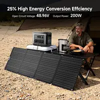 ALLPOWERS Panneau Solaire Pliable Portable 400W / 200W / 140W / 100W Chargeur Générateur Solaire et Sortie Solaire pour Centrale Électrique Camping Camping-car 5