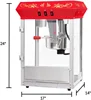 Northern Popcorn Company 83-DT5634 8oz Popper with Stainless-Steel Kettle, Reject Kernel Tray, Warming Light and Accessories, 8 6