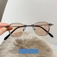 

2022 New Literary Sun Glasses Rectangle Metal Small Frame Sunglasses For Women Retro Classic Streetwear Eyeglasses Lady Cat Eye