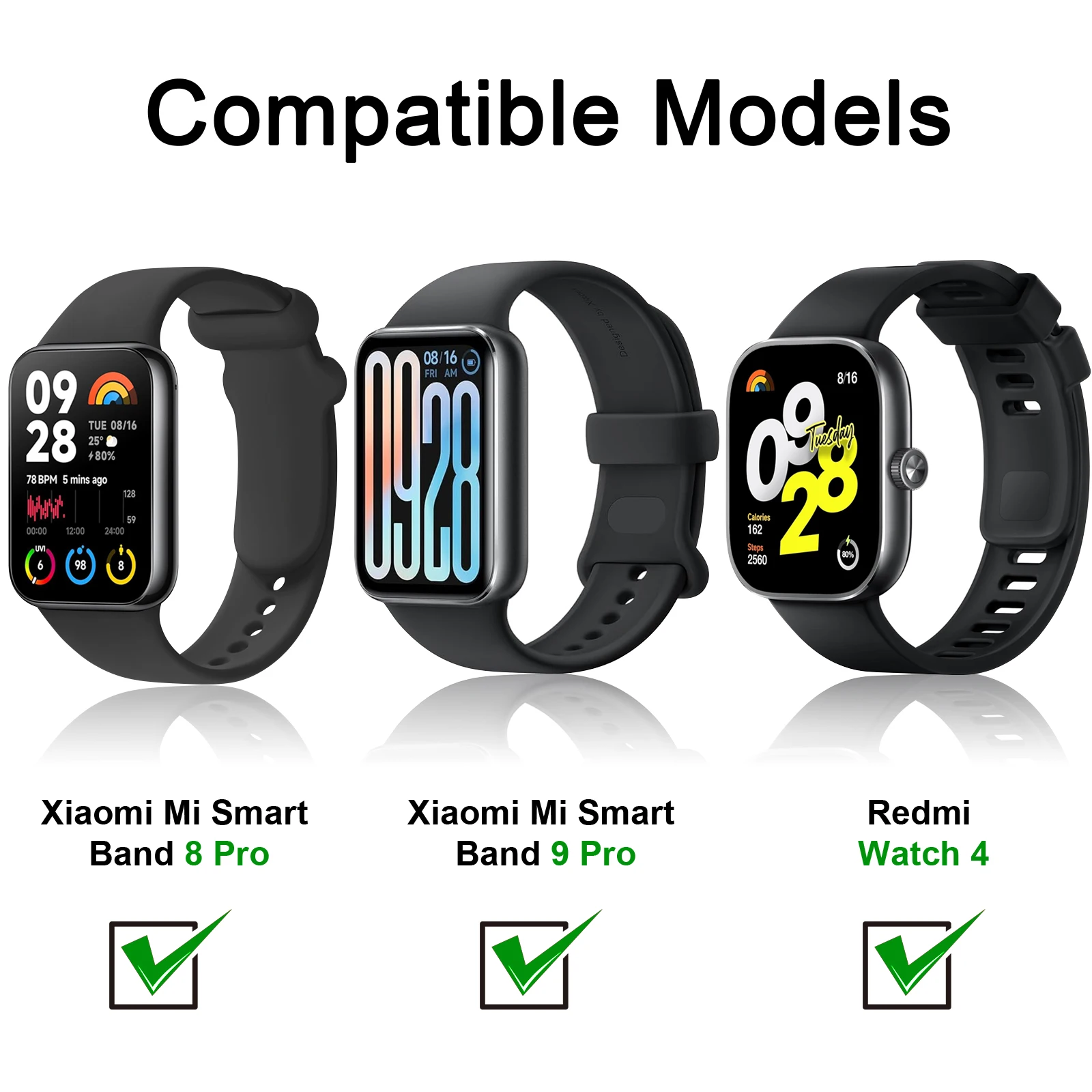 Silicone Replacement Sport Wristband Bracelet Accessories