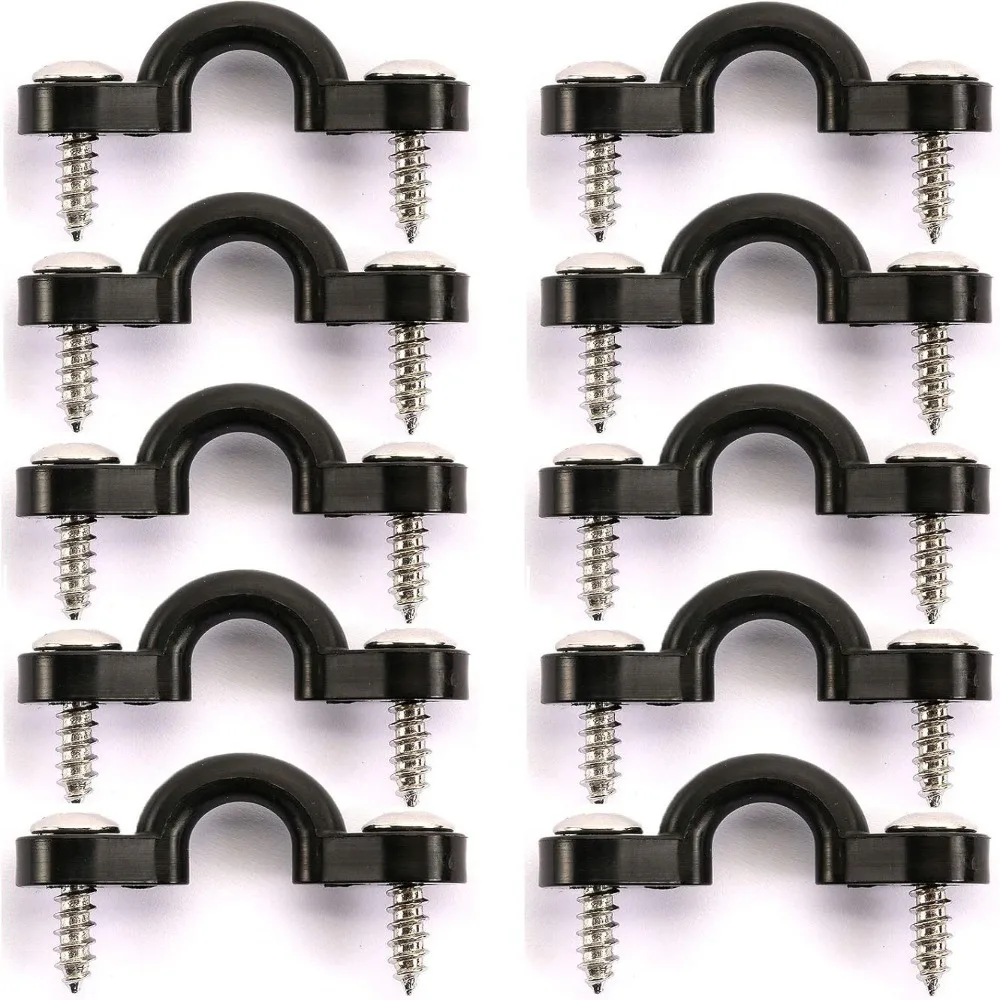 Nylon Kayak Pad Eye Kit - 10-Piece Set of Durable Rope Loop Clips and Anchor Points