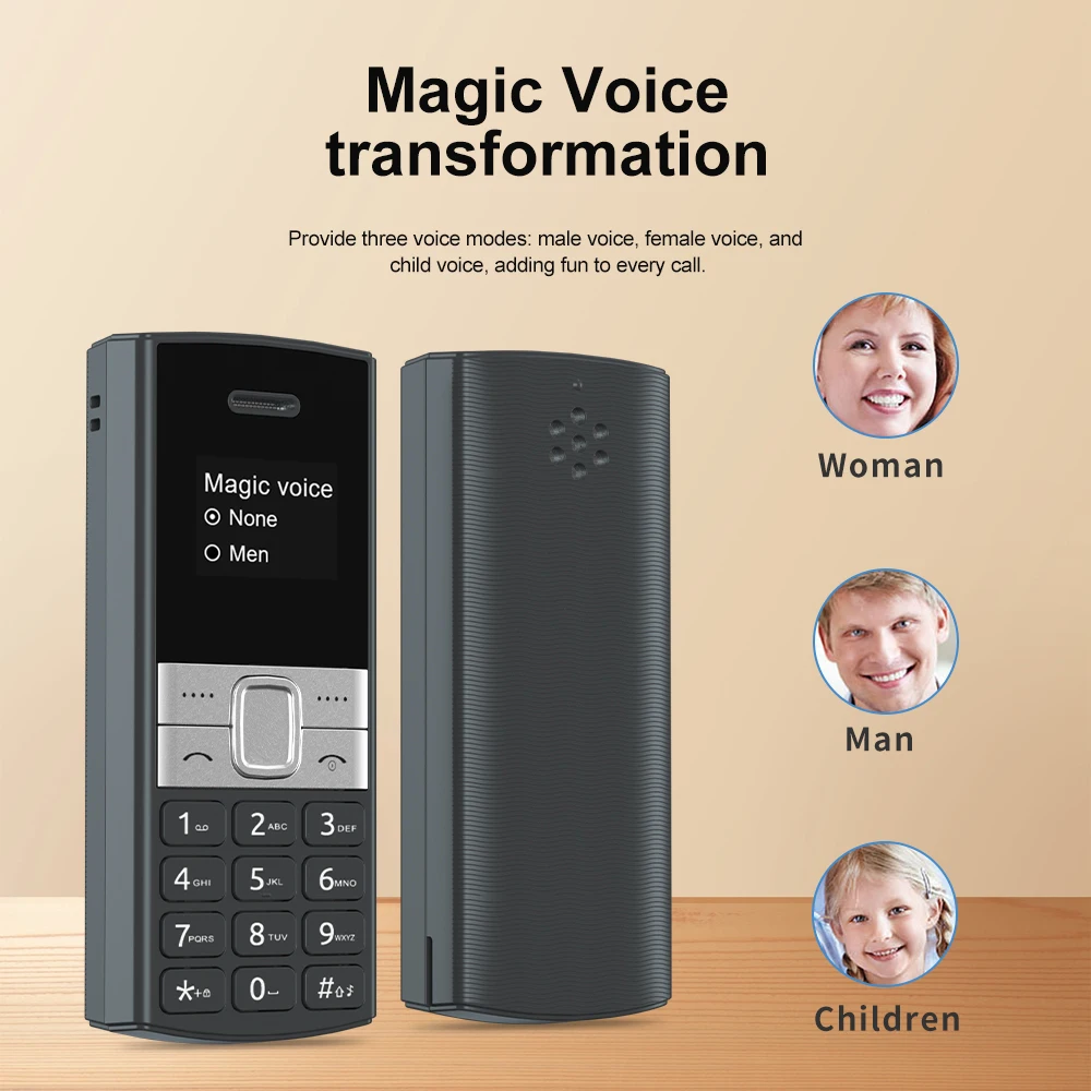 SERVO BM150 Mini Mobile Phone Wireless Bluetooth Dialer Dual SIM Card Speed Dial Magic Voice Super Small Cellphone Backup Phones