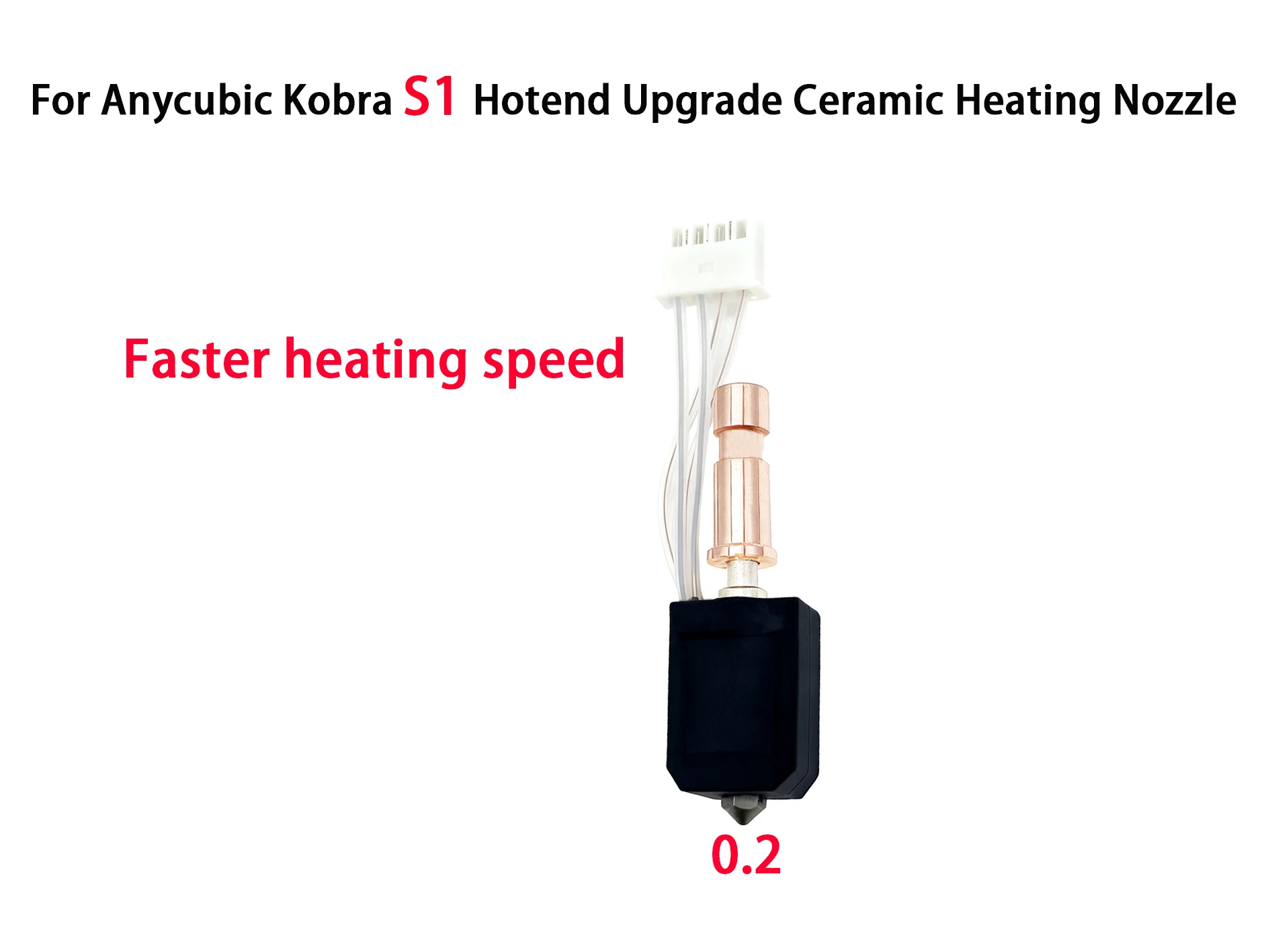 Enhanced 3D Printer Accessory Kit: Quick-Release Parts & Ceramic Hotend