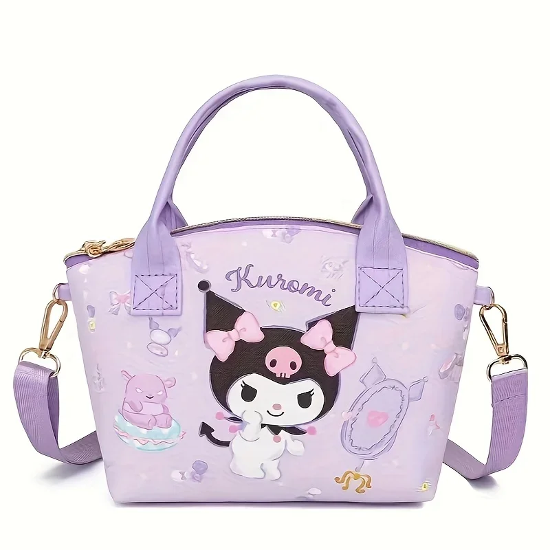 Precioso bolso de mano Sanrio Cinnamoroll Hello Kitty, elegante, versátil con adorable bolso de hombro perfecto con estampado Kuromi Mymelody