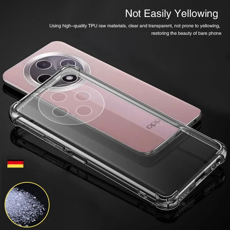 Transparent Anti-Drop Air Bag Phone Case with Soft TPU Bumper and Lens Protection